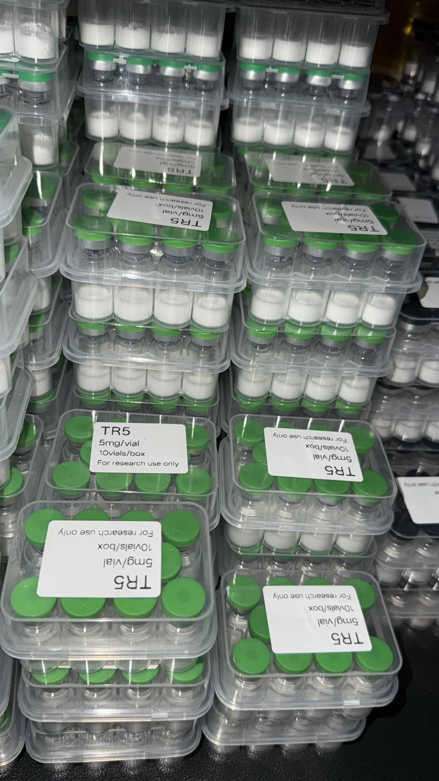 Peptide kit packaging shelf